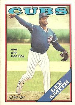 1988 O-Pee-Chee Baseball Cards 240     Lee Smith#{Now with Red Sox